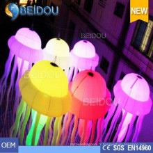 Événements Stage Fête de mariage Décoration de Noël RC Lighted Inflatable Jellyfish